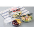 Pet Clear Plastic Compartment Take Away Salad Food Container Tray 15